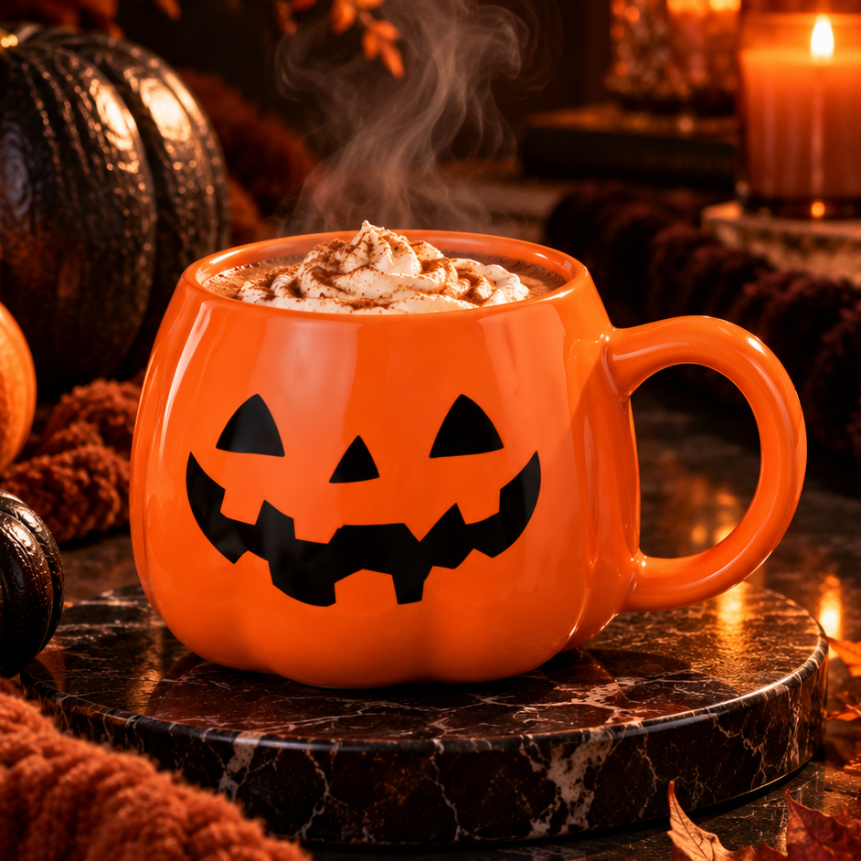 Jack-O'-Lantern Pumpkin Coffee Mug
