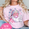 Pink Santa Tee – Holiday Bride T-Shirt