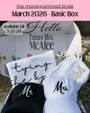 The Monogrammed Bride- BASIC BOX