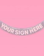 Shimmer Fringe - iridescent banner