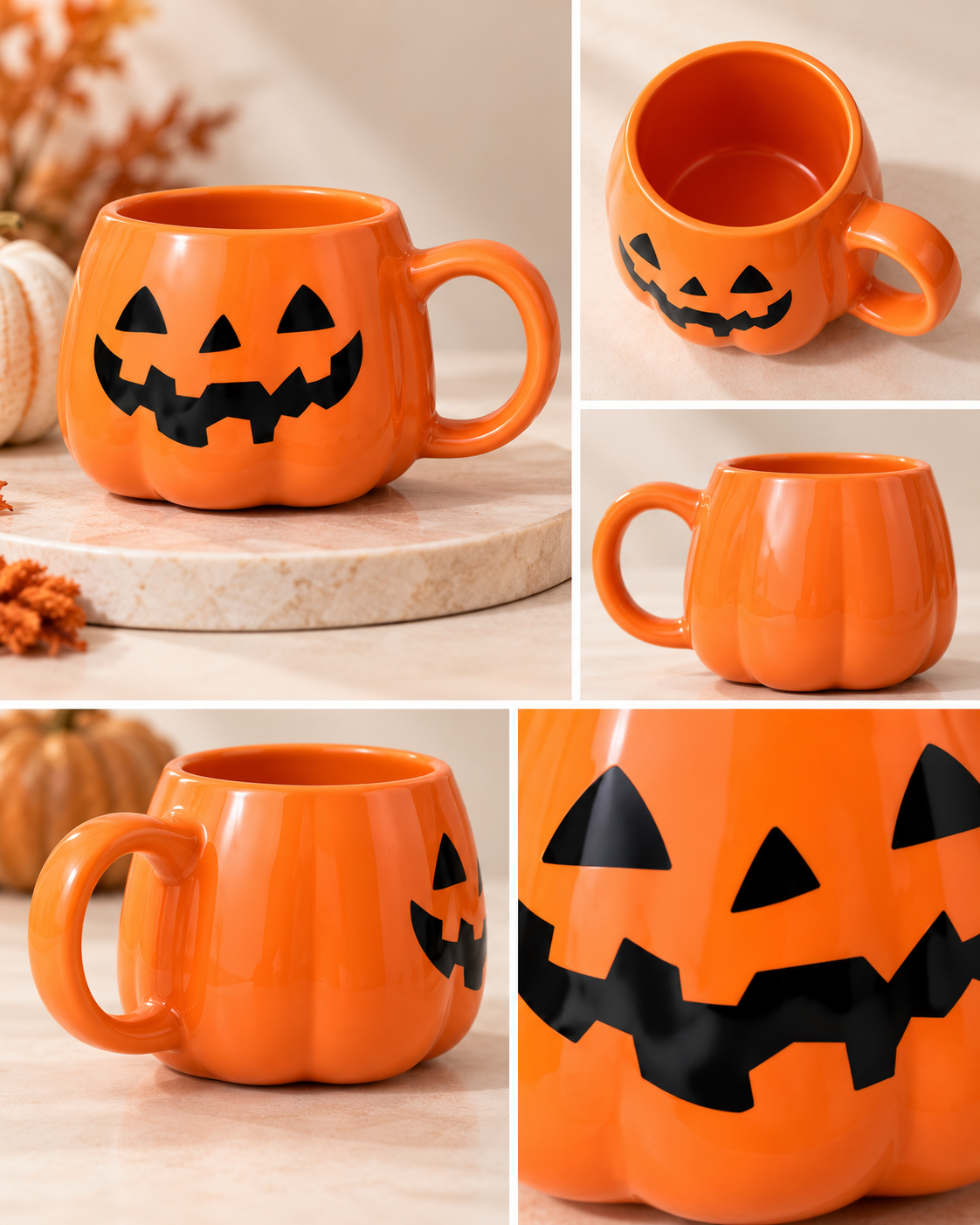 Jack-O'-Lantern Pumpkin Coffee Mug