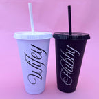 Hubby & Wifey 24 oz. Matching Tumbler Set