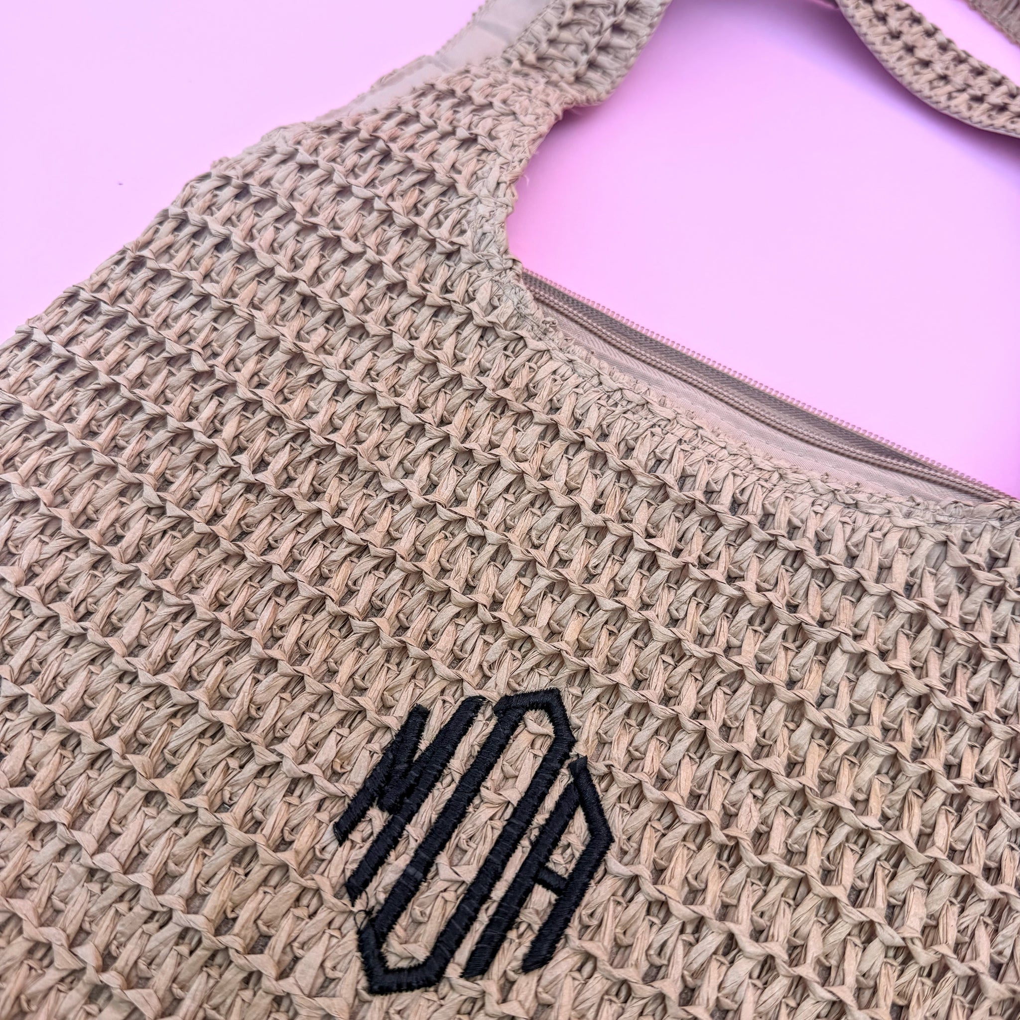 Woven Straw Beach Bag