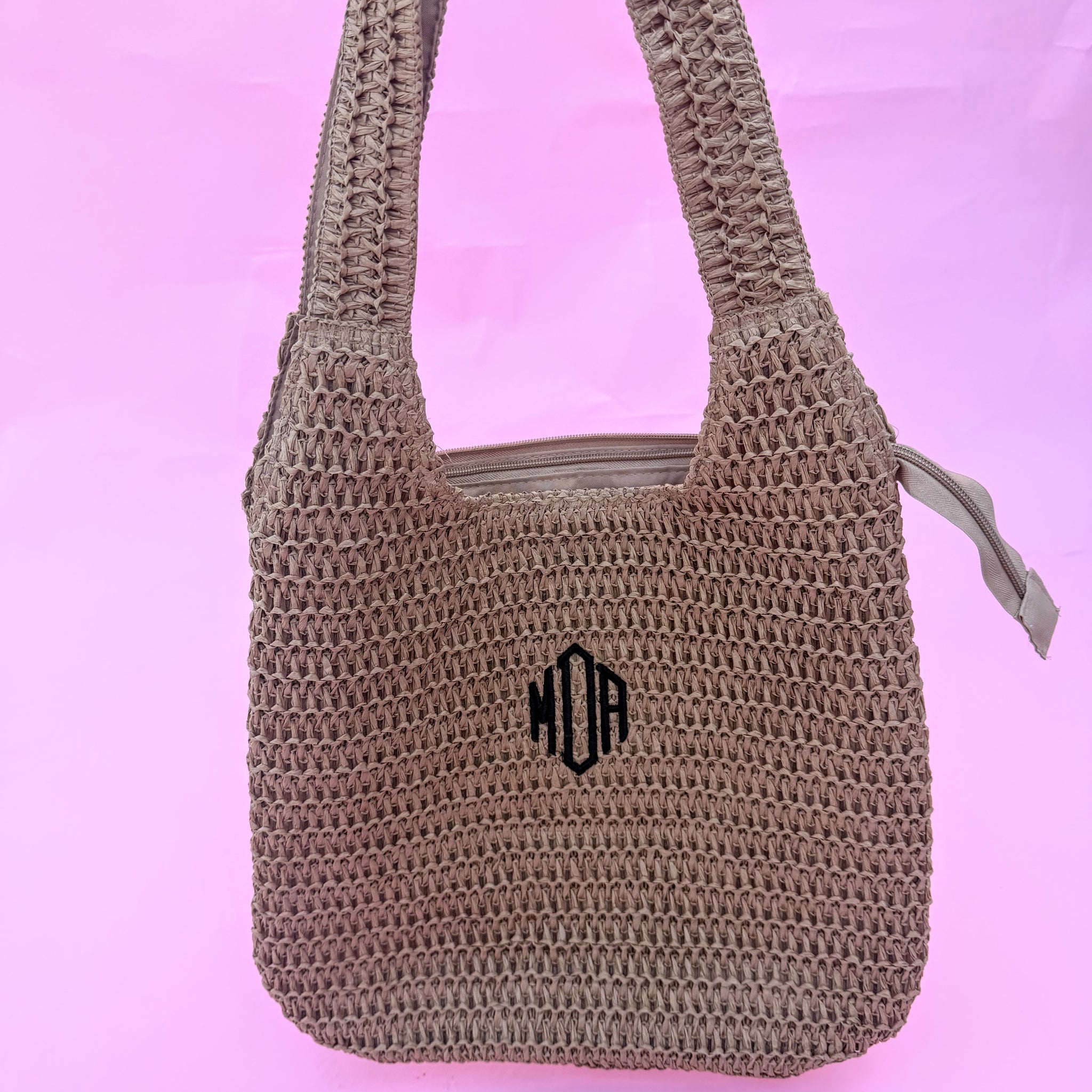 Woven Straw Beach Bag