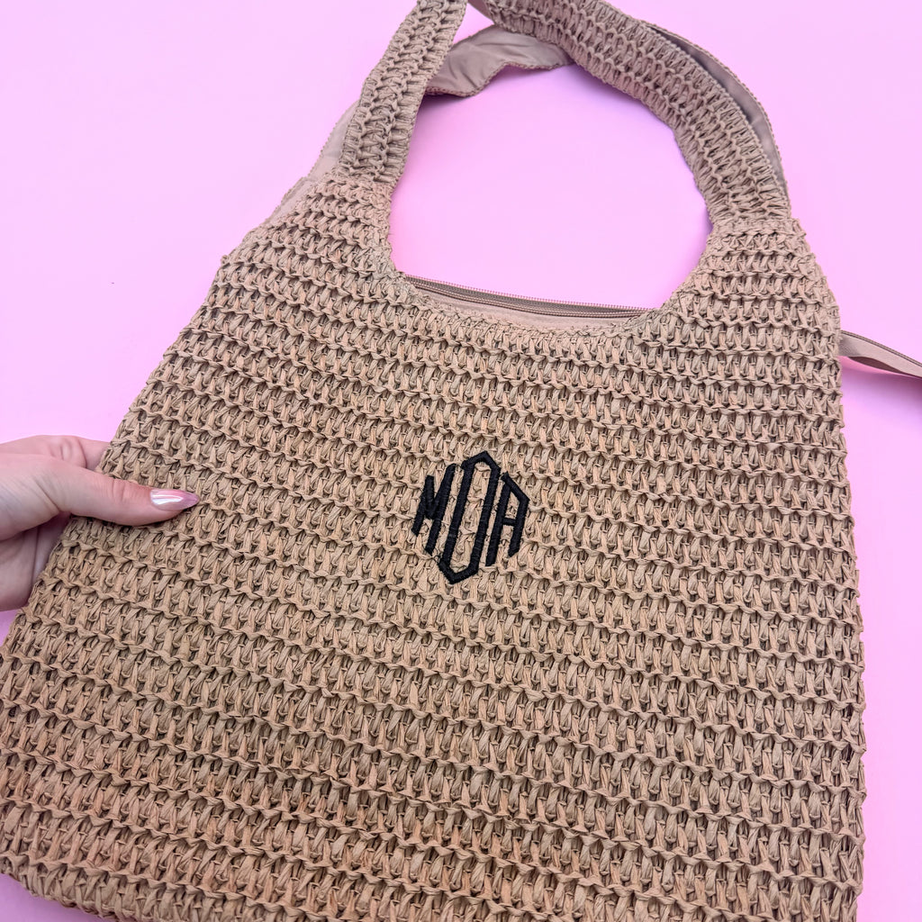 Woven Straw Beach Bag