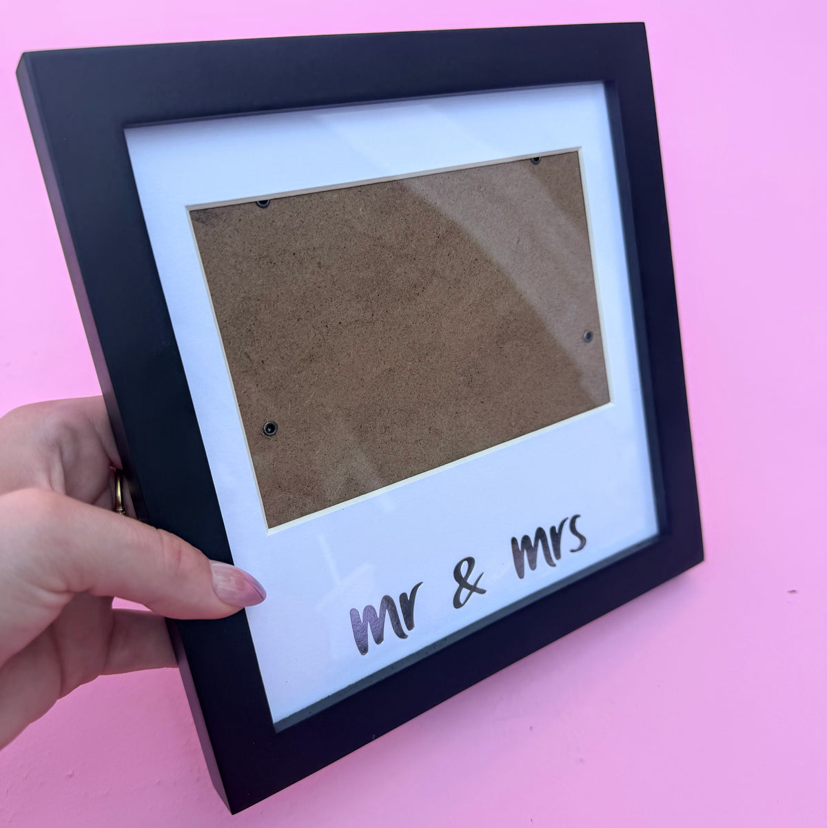 Mr. & Mrs. Thumbprint Keepsake Picture Frame