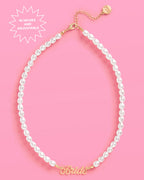 That Bride Necklace - gold nameplate necklace