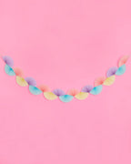 Pastel Party Garland - paper fan banner