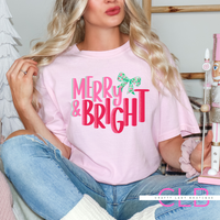 Merry & Bright Sweatshirt or Tee