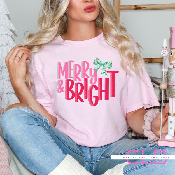 Merry Bright Sweatshirt or Tee - Main Image