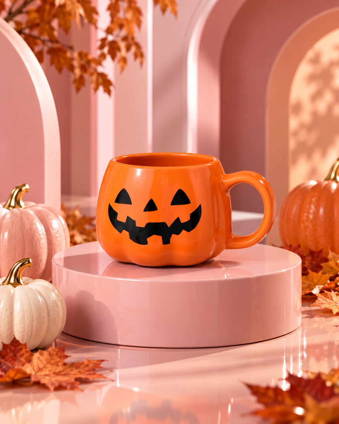 Jack-O'-Lantern Pumpkin Coffee Mug