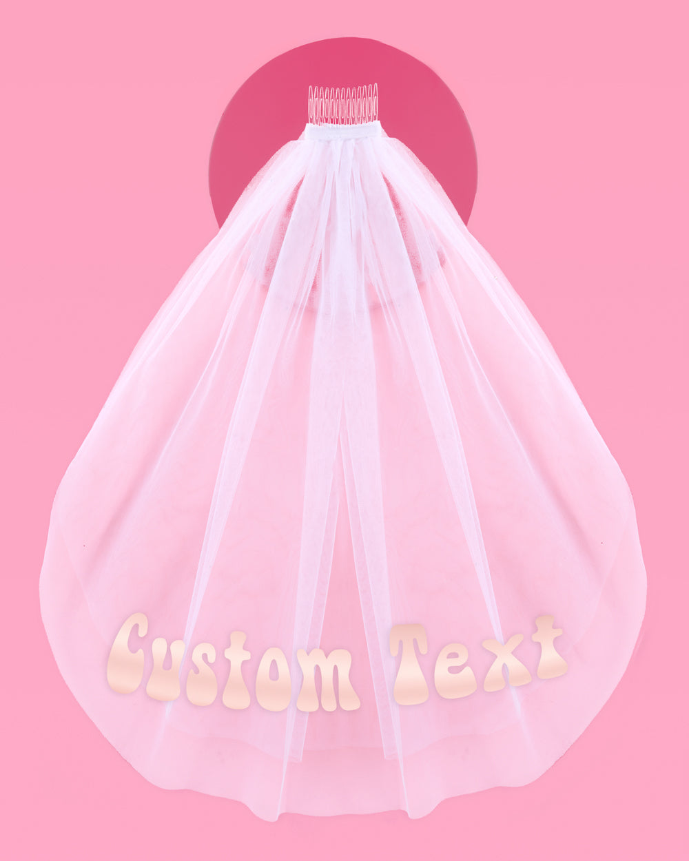 Groovy Custom Veil - customizable veil