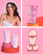P3N!5 Pack - balloon, tiara veil, tumbler + cups