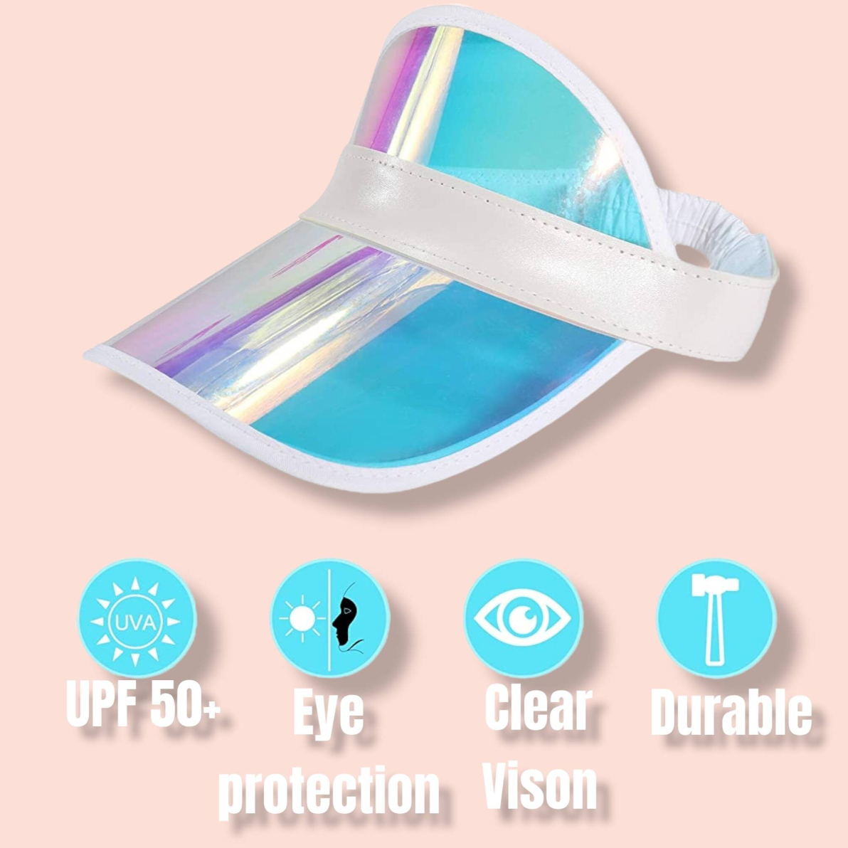 Personalized holographic visor for bachelorette party