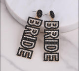 Black Bride Earrings