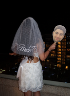 Dotted Bride Veil - embroidered bridal veil