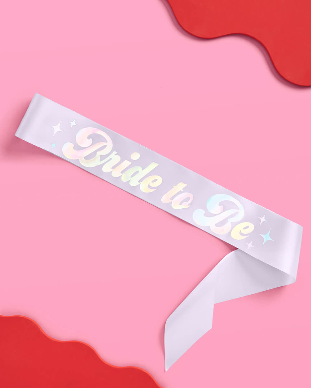 Last Disco Sash - lavender + iridescent foil