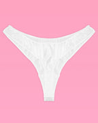 That Bride Thong - ivory rhinestone thong