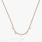 “Bride” Crystal Tennis Necklace