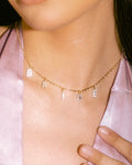 Bling Ring Necklace - bride pave necklace