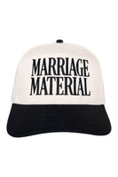 Katydid - Marriage Material Two-Toned Trucker Hats For Women: Pink and Tan
