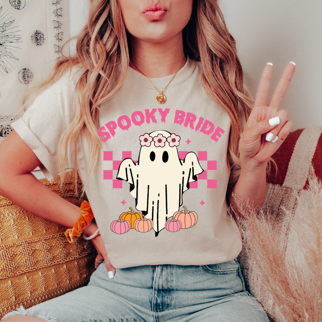 Spooky Bride Ghost Tee or Sweatshirt