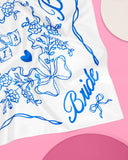 xo, Fetti - Bride Head Scarf - white silk, bandana, gift, bachelorette