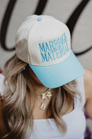 Katydid - Marriage Material Two-Toned Trucker Hats For Women: Pink and Tan