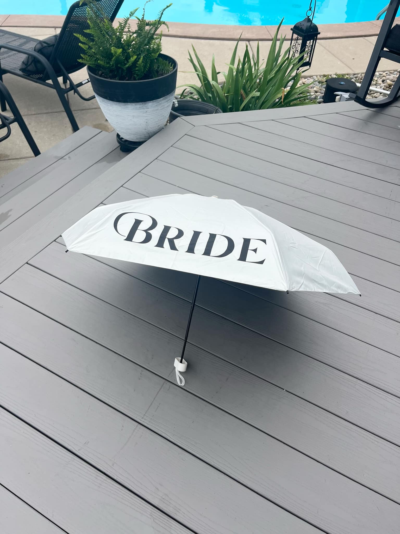 Bride or Wifey Pocket Umbrella