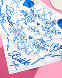 xo, Fetti - Bride Head Scarf - white silk, bandana, gift, bachelorette