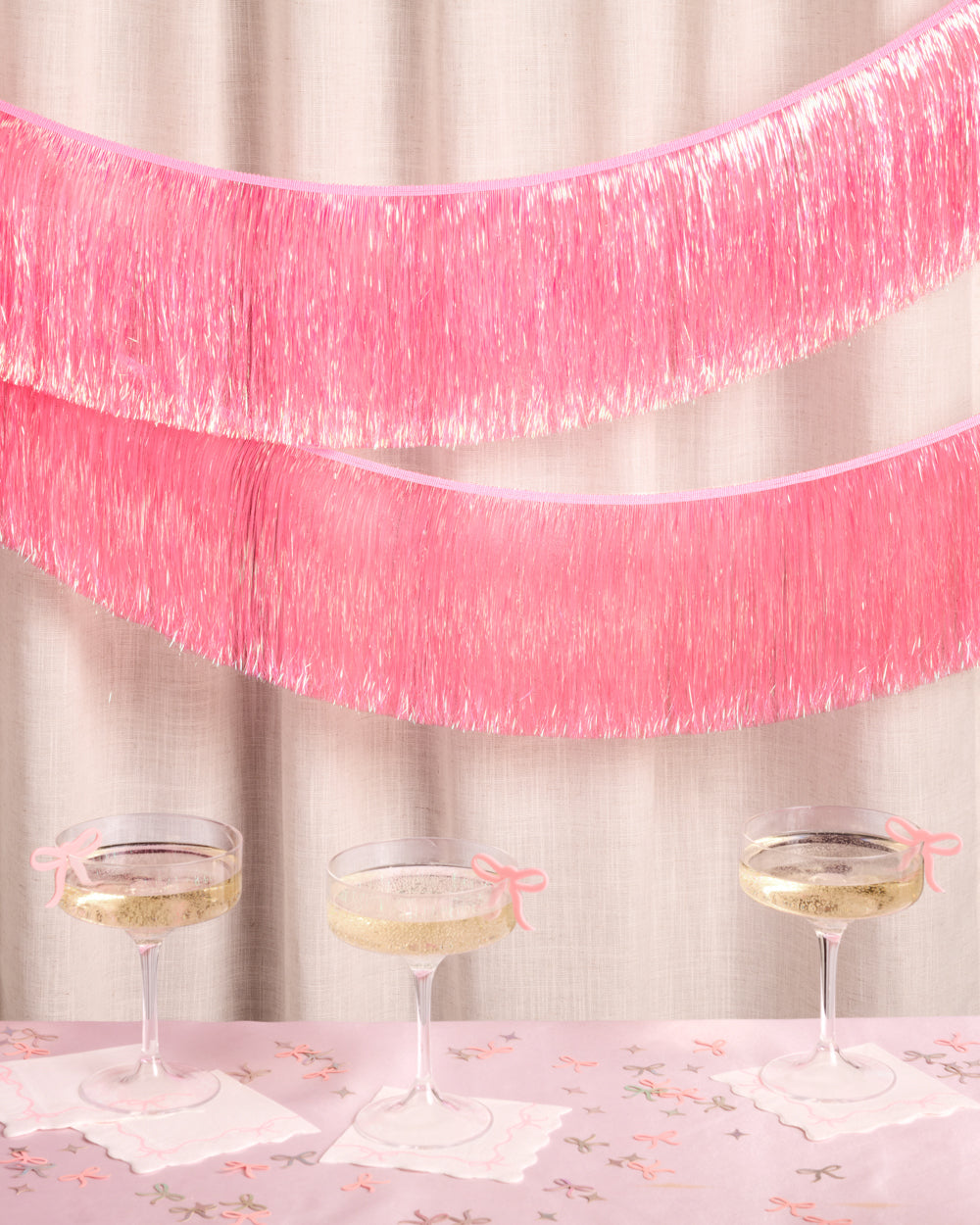 That's Hot Fringe - pink foil banner