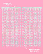 It's Disco, Baby! Curtain - iridescent foil curtain