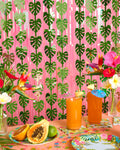 Palm Royale Curtain - iridescent foil curtain