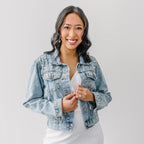 Embroidered Denim Jacket - Wifey