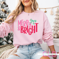 Merry & Bright Sweatshirt or Tee