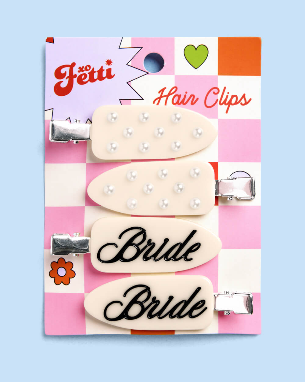 Bride Beauty Clips - 4 pc ivory hair clip set