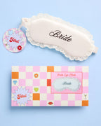 Bride Sleep Mask - embroidered satin