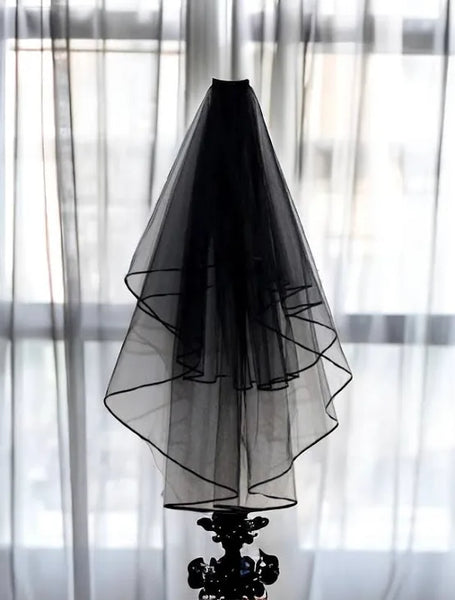 Personalized Black Party Veil – Crafty Lady Boutique display picture 2