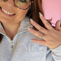 Mrs. Embroidered Quarter Zip