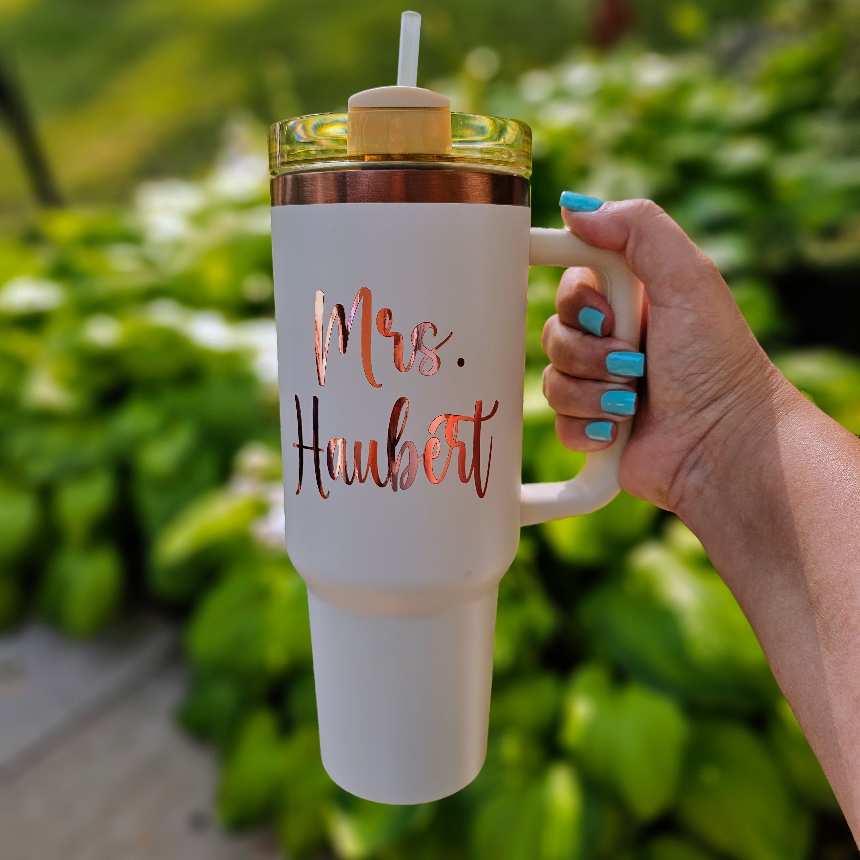 Personalized 40oz stainless steel tumbler tu