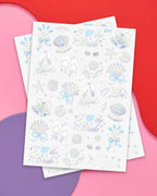 Seashells & Wedding Bells Tats - 60 temporary tattoos