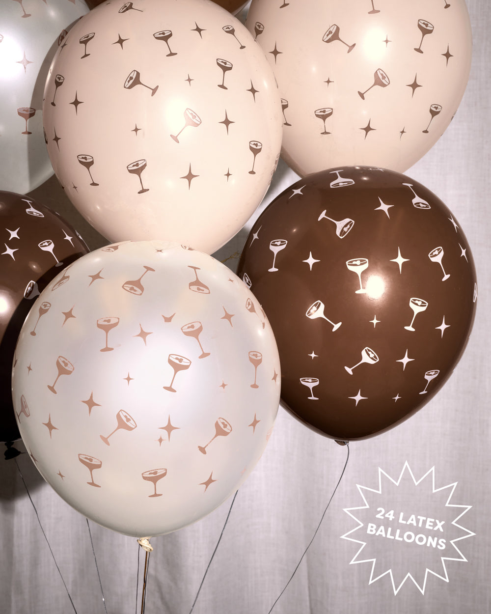 Espresso Martini Pack - 24 latex balloons