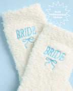 Bride Cloud Socks - fuzzy ivory socks