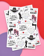 Bride Pride Tats - 52 foil temporary tattoos