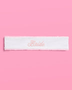 Bride Spa Headband - embroidered headband