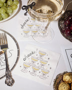 Champagne Cheers Napkins - 50 foil napkins