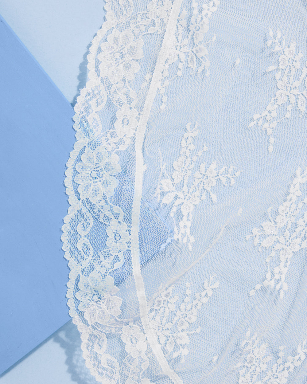 Lace on Lace Veil - layered multi lace veil