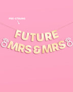 Future Mrs & Mrs Banner - 3D paper banner