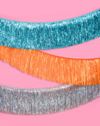 Showgirl Fringe Pack - teal + orange fringe banners