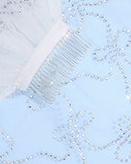 The Bow Veil - premium tulle w. rhinestones